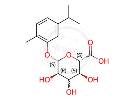 Chemical structure of Carvacrol-Beta-D-glucuronide