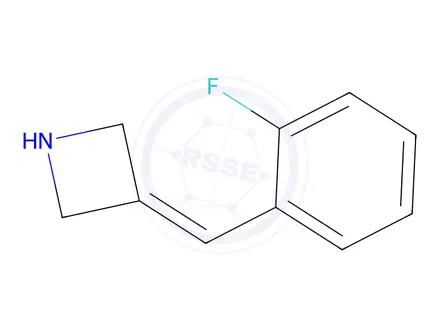 Chemical structure of 3-[(2-Fluorophenyl)methylidene]azetidine