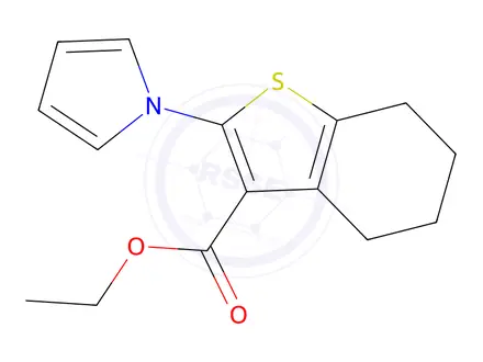 Chemical structure of Ethyl 2-(1h-Pyrrol-1-Yl)-4,5,6,7-Tetrahydro-1-Benzothiophene-3-Carboxylate
