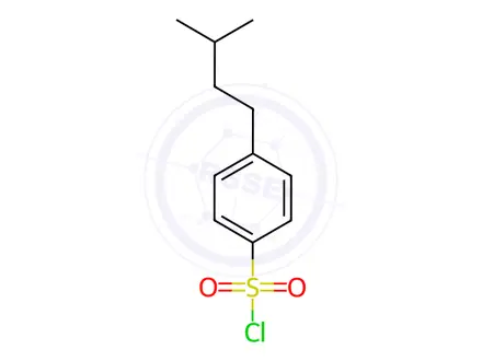 Chemical structure of 4-(3-Methylbutyl)benzene-1-sulfonyl chloride