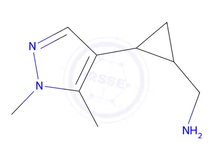 Chemical structure of (2-(1,5-Dimethyl-1h-pyrazol-4-yl)cyclopropyl)methanamine