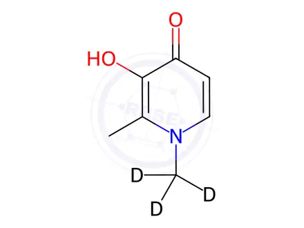 Chemical structure of Deferiprone-d3