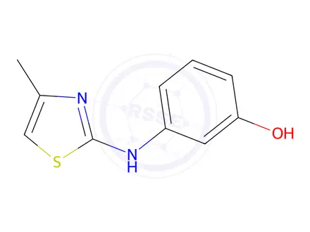 Chemical structure of 3-(4-METHYLTHIAZOL-2-YLAMINO)PHENOL