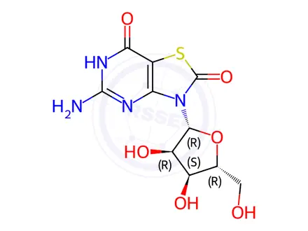 Chemical structure of Isatoribine
