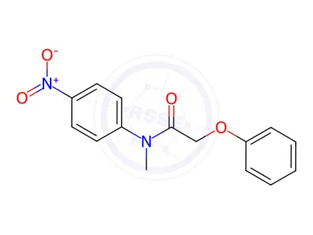 Chemical structure of Acetamide,N-methyl-N-(4-nitrophenyl)-2-phenoxy-