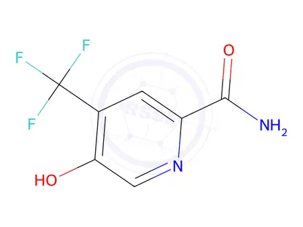 Chemical structure of 5-Hydroxy-4-(trifluoromethyl)-2-pyridinecarboxamide