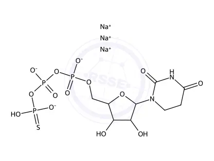 Chemical structure of UTPgammaS trisodium salt