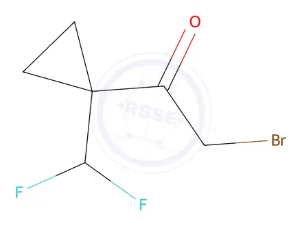 Chemical structure of 2-Bromo-1-(1-(difluoromethyl)cyclopropyl)ethan-1-one