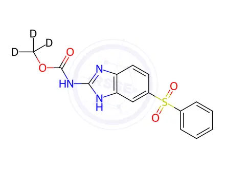 Chemical structure of Fenbendazole sulfone-D3
