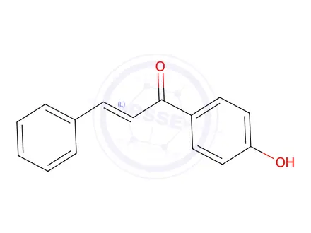 Chemical structure of (E)-1-(4-Hydroxyphenyl)-3-phenylprop-2-en-1-one
