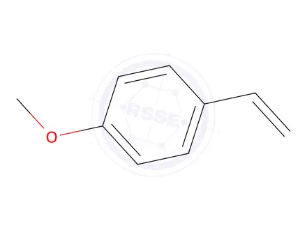 Chemical structure of 4-Methoxystyrene (stabilized with TBC)
