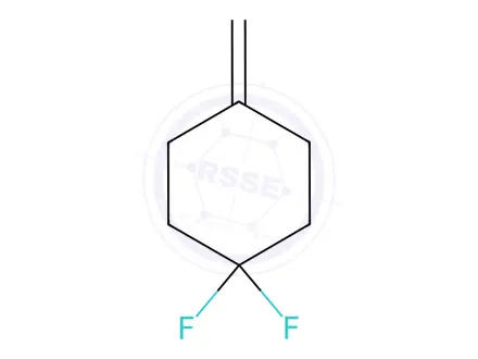 Chemical structure of 1,1-difluoro-4-methylidenecyclohexane