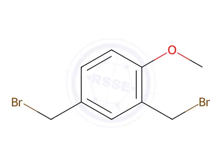 Chemical structure of 2,4-Bis(bromomethyl)-1-methoxybenzene
