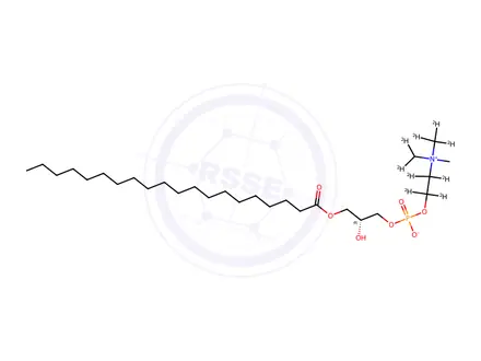 Chemical structure of 1-Arachidoyl-sn-glycero-3-phosphocholine-d9