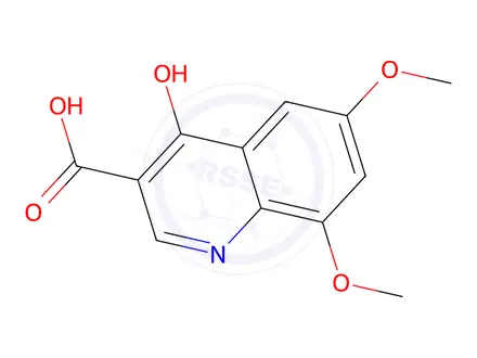 Chemical structure of 6,8-Dimethoxy-4-Oxo-1,4-Dihydroquinoline-3-Carboxylic Acid