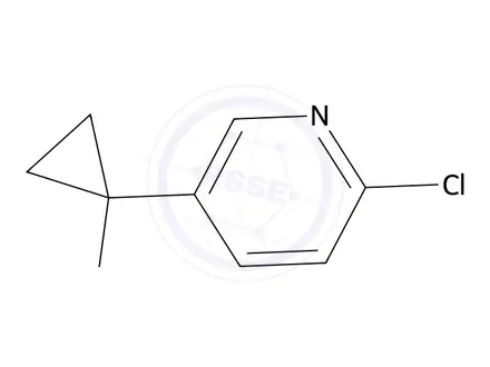 Chemical structure of 2-Chloro-5-(1-fluorocyclopropyl)pyridine