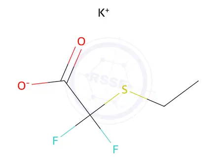 Chemical structure of potassium 2-(ethylsulfanyl)-2,2-difluoroacetate