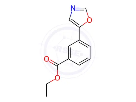 Chemical structure of Ethyl 3-(5-Oxazolyl)benzoate