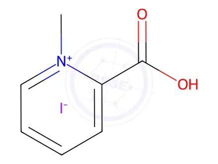 Chemical structure of 2-Carboxy-N-methylpyridinium Iodide