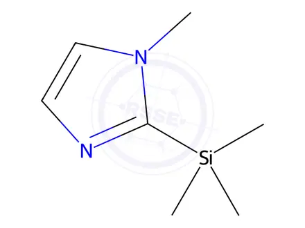 Chemical structure of 1-METHYL-2-(TRIMETHYLSILYL) IMIDAZOLE