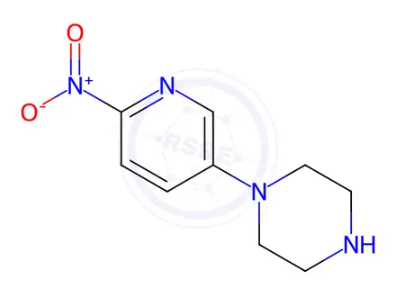 Chemical structure of 1-(6-nitropyridin-3-yl)piperazine
