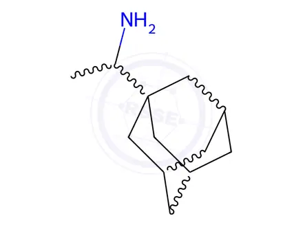 Chemical structure of 1-Adamantanemethylamine