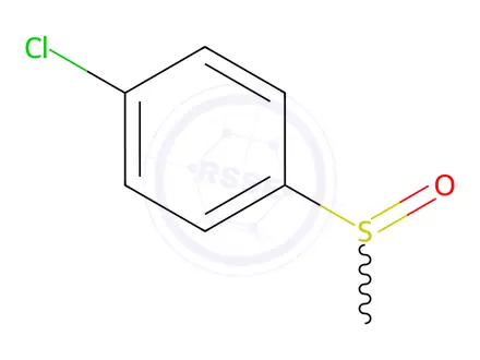 Chemical structure of 4-Chlorophenyl Methyl Sulfoxide