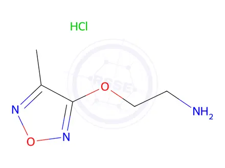 Chemical structure of 2-((4-Methyl-1,2,5-oxadiazol-3-yl)oxy)ethanamine hydrochloride