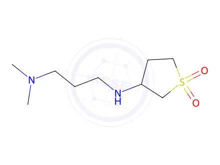 Chemical structure of 3-((3-(Dimethylamino)propyl)amino)tetrahydrothiophene 1,1-dioxide