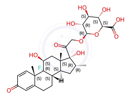 Chemical structure of Dexamethasone b-D-Glucuronide