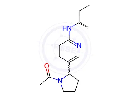 Chemical structure of 1-(2-(6-(sec-Butylamino)pyridin-3-yl)pyrrolidin-1-yl)ethanone