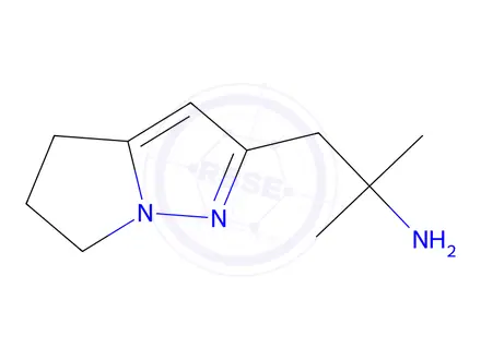 Chemical structure of 1-(5,6-Dihydro-4H-pyrrolo[1,2-b]pyrazol-2-yl)-2-methylpropan-2-amine