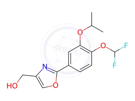 Chemical structure of (2-(4-(Difluoromethoxy)-3-isopropoxyphenyl)oxazol-4-yl)methanol