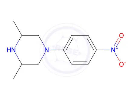 Chemical structure of 3,5-Dimethyl-1-(4-nitrophenyl)piperazine