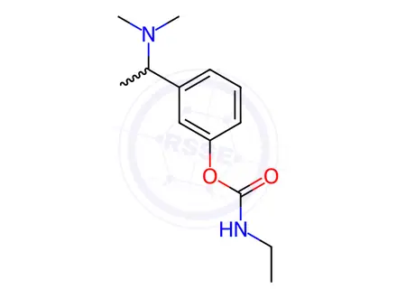Chemical structure of 3-(1-(Dimethylamino)ethyl)phenyl ethylcarbamate