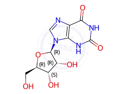 Chemical structure of Xanthosine