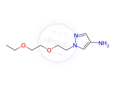Chemical structure of 1-(2-(2-Ethoxyethoxy)ethyl)-1h-pyrazol-4-amine