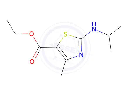 Chemical structure of 2-ISOPROPYLAMINO-4-METHYL-THIAZOLE-5-CARBOXYLIC ACID ETHYL ESTER