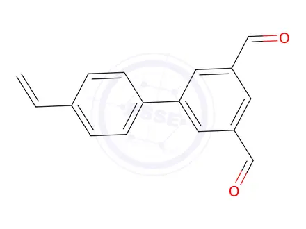 Chemical structure of 4'-Vinyl-[1,1'-biphenyl]-3,5-dicarbaldehyde