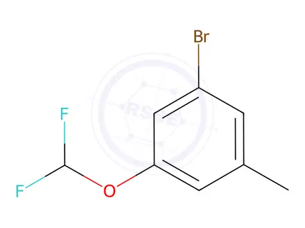 Chemical structure of 1-Bromo-3-(difluoromethoxy)-5-methylbenzene