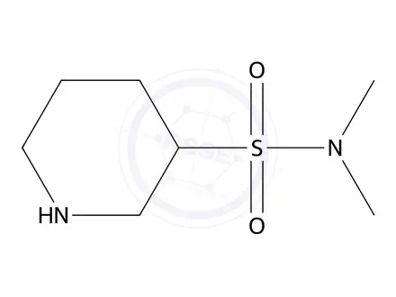 Chemical structure of N,N-dimethylpiperidine-3-sulfonamide