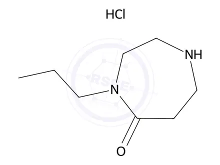 Chemical structure of 4-Propyl-1,4-diazepan-5-one hydrochloride