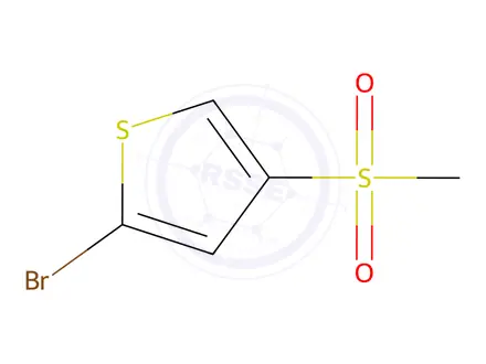 Chemical structure of Thiophene, 2-bromo-4-(methylsulfonyl)-