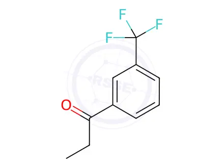 Chemical structure of 3′-(Trifluoromethyl)propiophenone