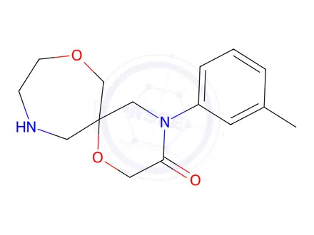 Chemical structure of 4-M-Tolyl-1,8-Dioxa-4,11-Diazaspiro[5.6]Dodecan-3-One