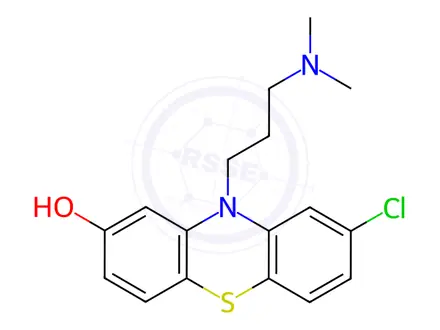 Chemical structure of 8-Hydroxy Chlorpromazine