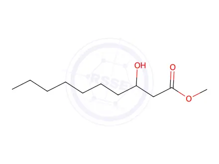 Chemical structure of rac 3-Hydroxydecanoic Acid Methyl Ester