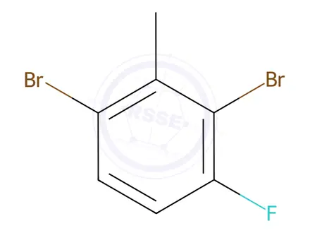 Chemical structure of 1,3-dibromo-4-fluoro-2-methylbenzene