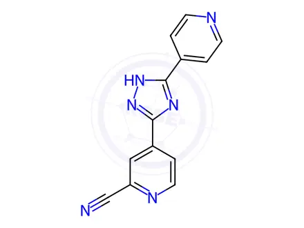 Chemical structure of Topiroxostat Solution in Methanol