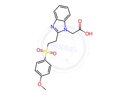 Chemical structure of {2-[2-(4-Methoxy-benzenesulfonyl)-ethyl]-benzoimidazol-1-yl}-acetic acid